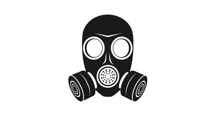 Gas mask stands as a stark visual metaphor for environmental hazards, industrial danger, and the critical importance of respiratory protection in hazardous working conditions or crisis scenarios. © Design