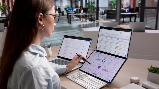 Compliance Officer Reviews Regulatory Dashboard