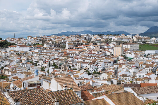 Blick auf Colmenar in der Provinz M&aacute;laga, Andalusien, Spanien