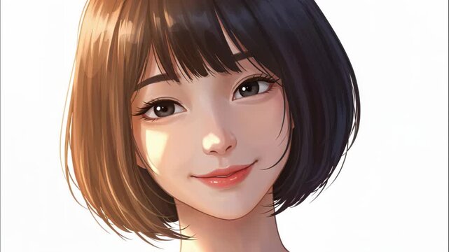 Graceful portrait: A gentle portrayal of an Asian young woman's serene countenance, featuring her smooth skin and expressive eyes, capturing the subtle nuances of her beauty.