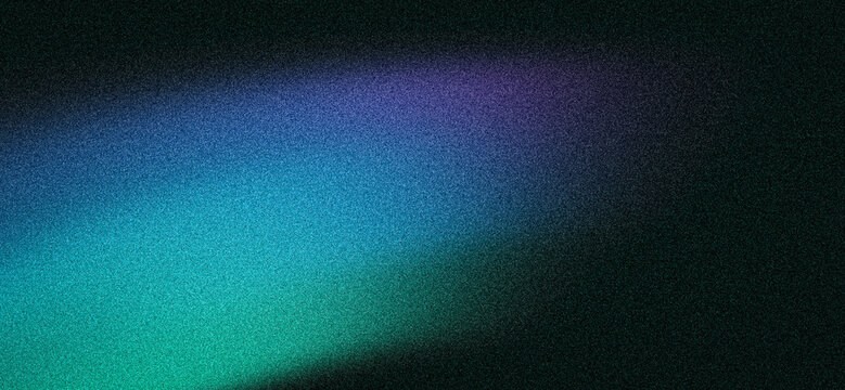 Dark grainy background, blue green black color gradient, glowing abstract shape, noise texture website header, digital wallpaper, web banner, landing page backdrop or event poster design