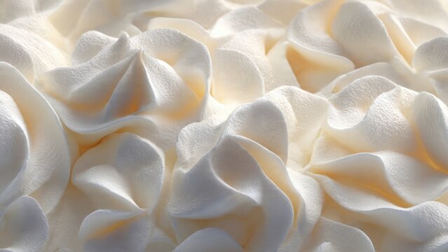 Soft Creamy Whipped Cream Texture