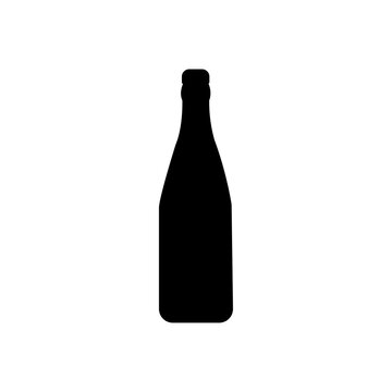 bottle vector icon. Simple flat symbol on white background