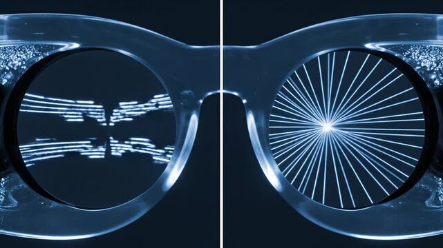 Astigmatism Correction Through Cylindrical Lenses Visualization: Distorted Versus Clear Vision in High-Quality CGI Animation