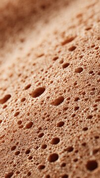 Close up of textured surface with air bubbles and foam patterns