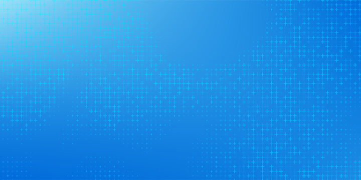 Blue Mathematical Plus Symbols Pattern. Math Design Elements Background. Medical Tech Background. Vector Illustration.