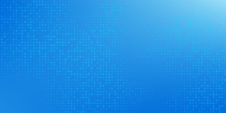 Blue Mathematical Plus Symbols Pattern. Math Design Elements Background. Medical Tech Background. Vector Illustration.