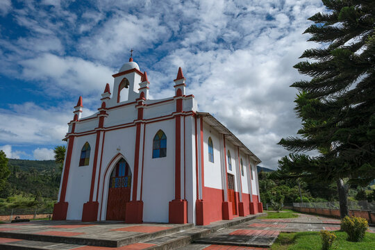 Silvia, Colombia - February 17, 2026: Church of Bethlehem in Silvia, Colombia.