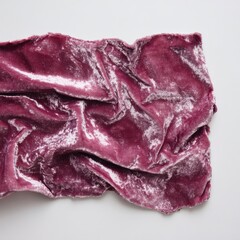Obraz premium Crinkled velvet fabric in deep pink color