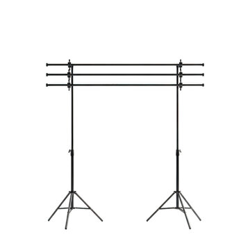 Backdrop stand with crossbar isolated on transparent background high quality professional detailed