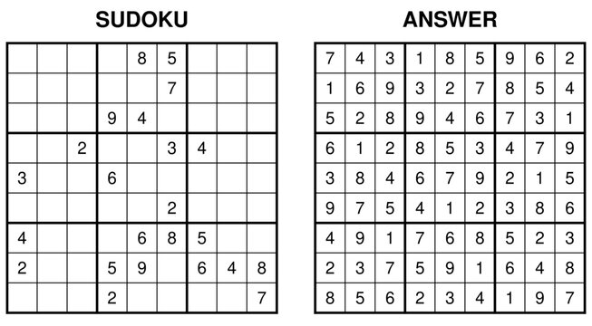 Hard Sudoku Puzzle with Solution