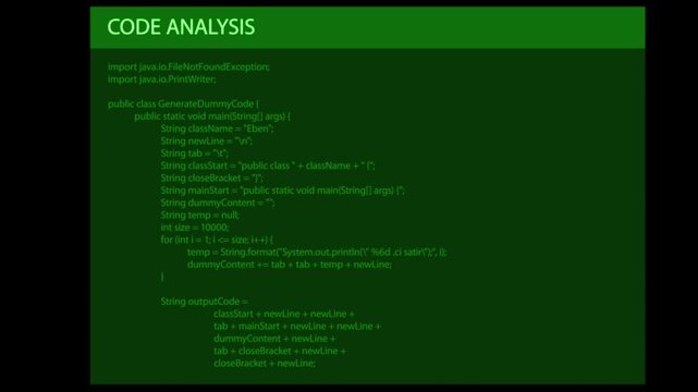 Java programming code displayed on a computer screen for software development projects involving complex data analysis and backend system logic
