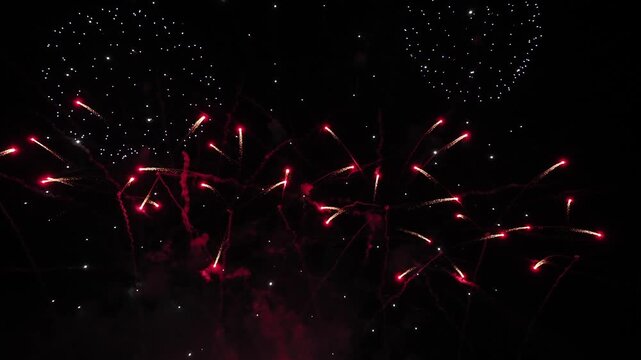 Fireworks are set off to celebrate various festivals.