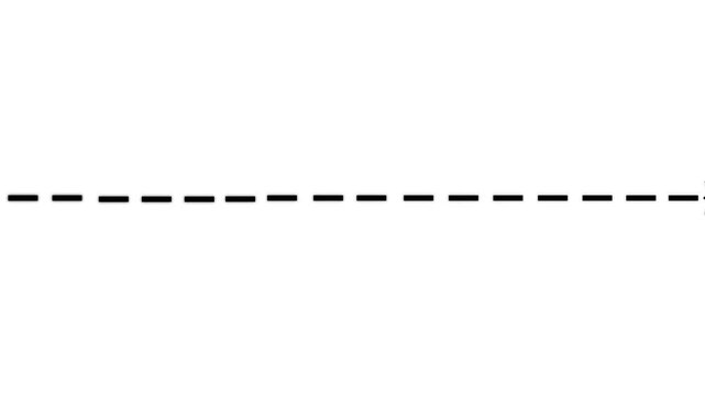 Animated black airplane silhouette flying with dashed line flight path on white background
