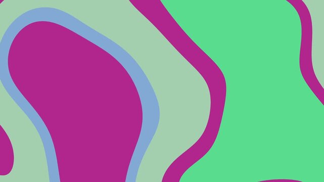 Abstract green and pink flowing shapes pattern for backgrounds, invitations, websites, textiles, and packaging designs in a modern style.