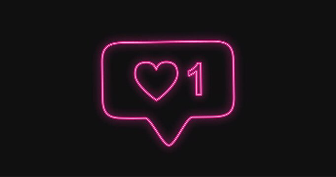 like. like icon. like neon icon video