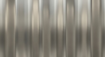 Obraz premium Elegant Brushed Metal Texture with Vertical Gradient Stripes and Reflective Silver Finish