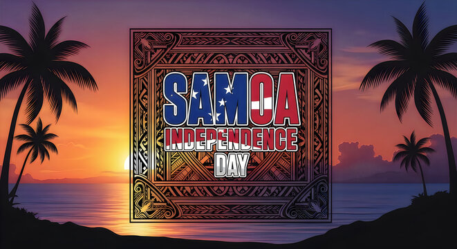 Samoa independence day celebration pacific island culture and sunset beach scene