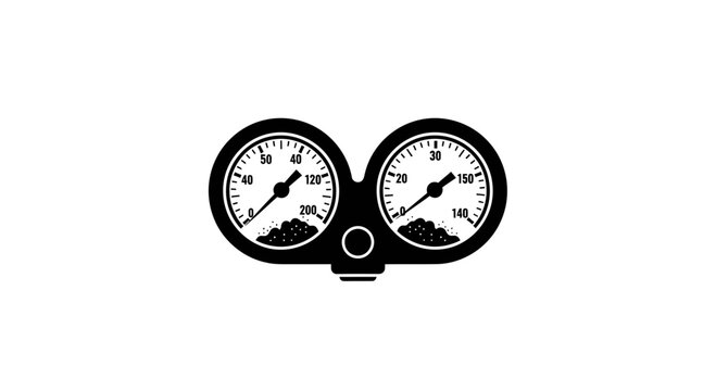 Dual pressure gauge console for diving or industrial measurement