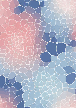 Soft Pastel Voronoi Pattern Abstract Background Design