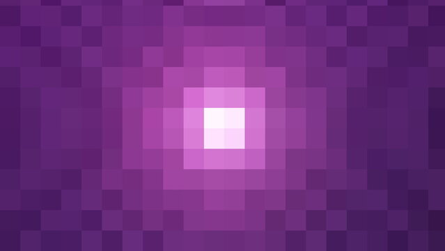Abstract purple pixel gradient with glowing center and soft mosaic background texture