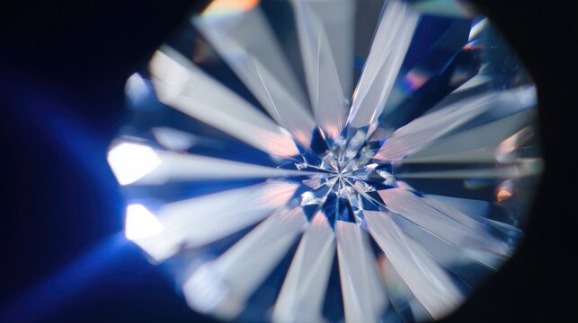 asterism. Sapphire crystal exhibiting a natural star pattern, gemstone close-up. STEM education sheets, lab safety posters, designed for biotech research communications, used by videographers.