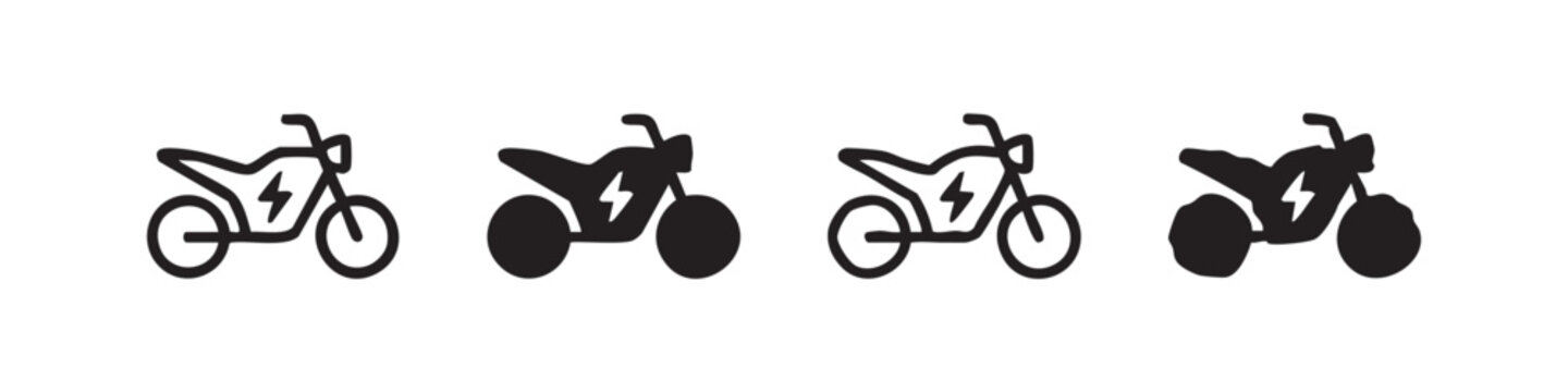 Bicycle icons with riders, symbolizing healthy lifestyle and eco-friendly travel.