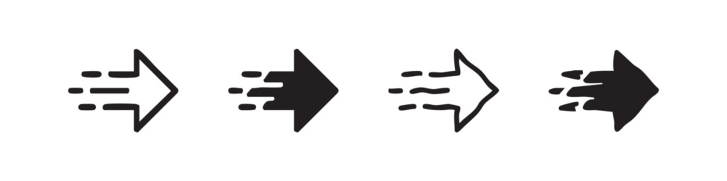 Four arrow icons with dots, indicating direction or movement.