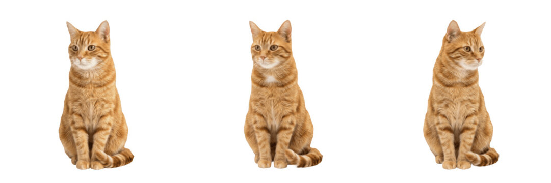 Calico Cat Standing PNG Cutout - Domestic Pet Feline Animal, Cute Furry Kitty Companion, Mammal Adorable Domesticated Pet Graphic