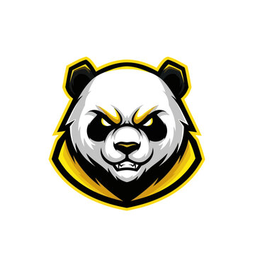 Aggressive Panda Mascot Logo Design