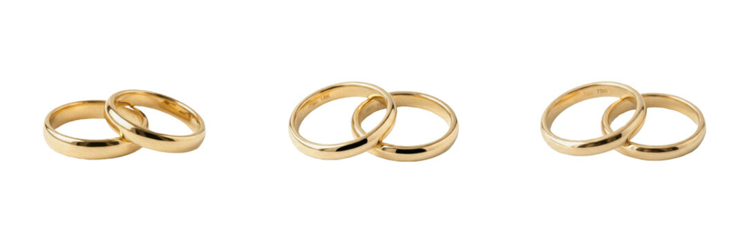 Classic Linked Rings, Marriage Symbol, Anniversary Jewelry, Eternal Love Circles, 14k Gold Engagement Rings.