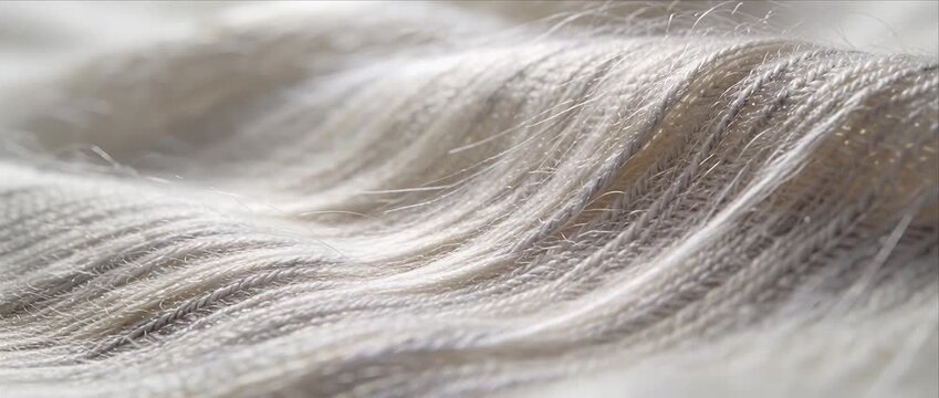 Hyper realistic fabric surface detail wavy textile texture soft fiber closeup gentle wave pattern light highlight subtle luxury mood calm natural weave minimal aesthetic background