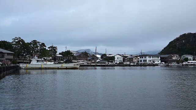 雪の残る冬の久々子湖 （福井県三方郡美浜町, 2026年2月）