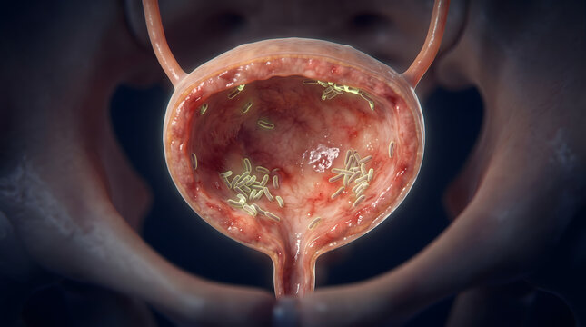 Urinary Tract Infection (UTI) with Bacteria in Bladder
