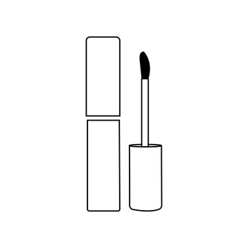 Lip gloss icon vector outline illustration sign