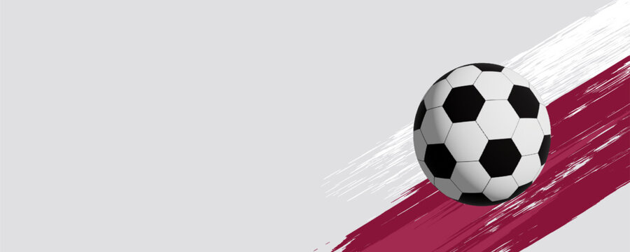 football cup , soccer ball. Sport poster, infinity concept background.