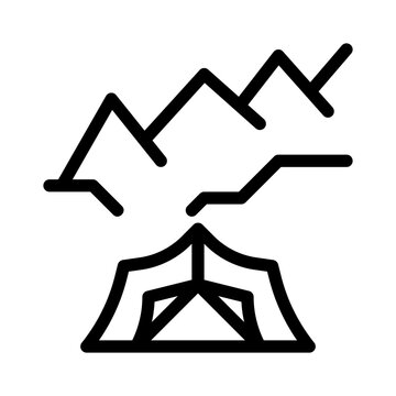 basecamp line icon