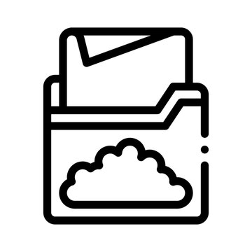 cloud line icon