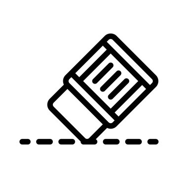eraser line icon