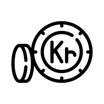krona line icon
