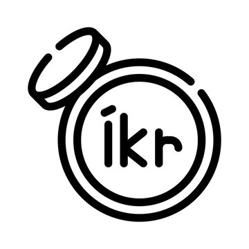 krona line icon