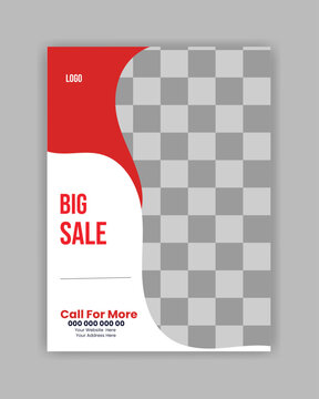  A promotional flyer with a red and white design, featuring a checkered pattern and a call to action.