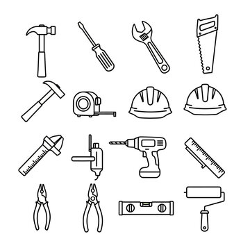 Collection of various hand tools.