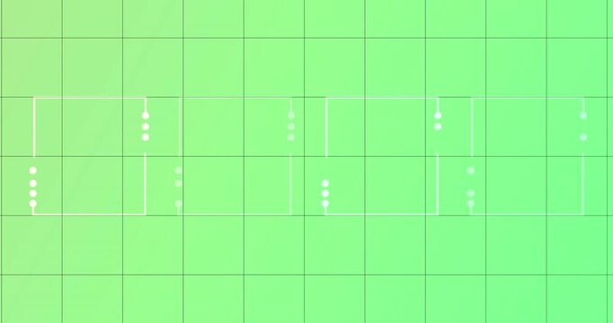
Product development stages representing square shapes with missing dots 4K. Phases of product design from idea to factory. Business marketing ecosystem with interconnected dots, empty space writing.
