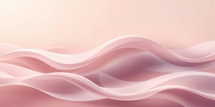 A soft flowing pink and purple abstract background featuring smooth silk satin fabric textures with elegant wave patterns and light vector curves for a decorative textile wallpaper design