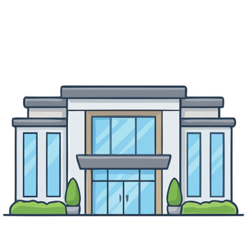 Modern Hospital Building