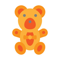 Obraz premium Teddy Bear Vector Glyph Icon Design