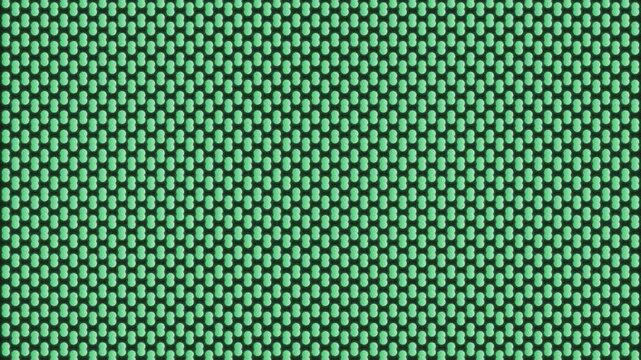 Seamless Green Capsule Pattern Background Loop Abstract Geometric Motion Graphic Design Element for Digital Media Projects