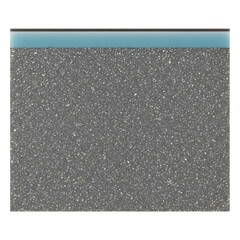 Fototapeta premium Rectangular composite stone sample with blue layer isolated transparent background