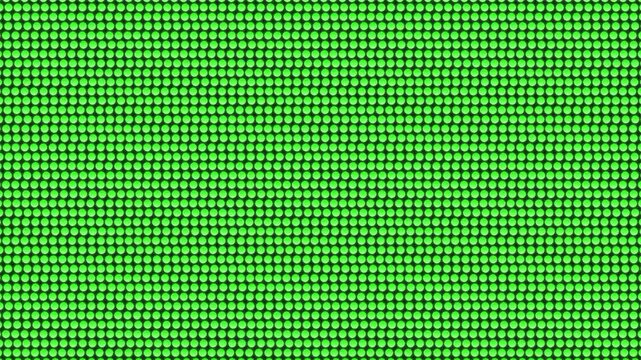 Abstract Green LED Dot Matrix Background Seamless Loop Motion Graphic Digital Technology Pattern Display Screen Texture